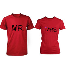 Mr Red Mrs Red Tshirt